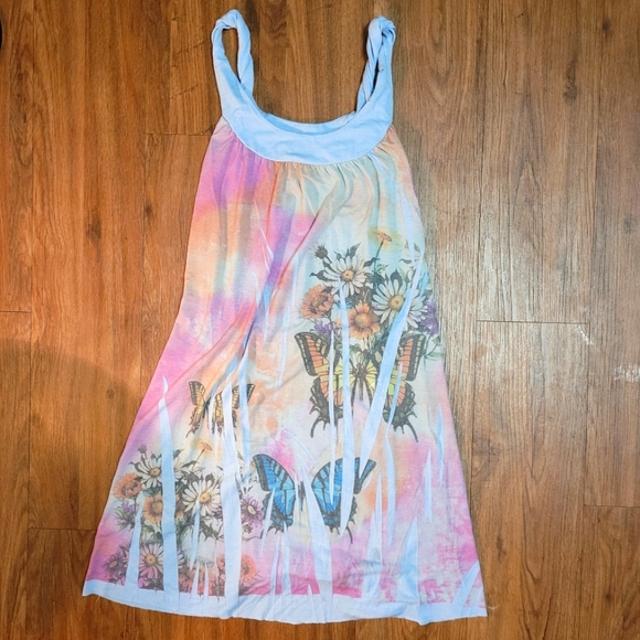 💐Rare! NICOLA BERTI Flowy Summer Mid-Dress - Picture 1 of 5